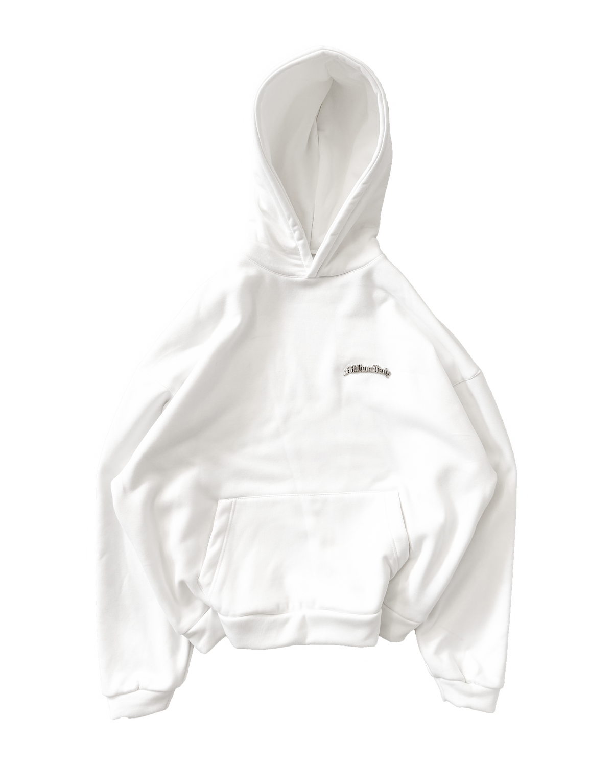Hoodie Logo Metal Bianca