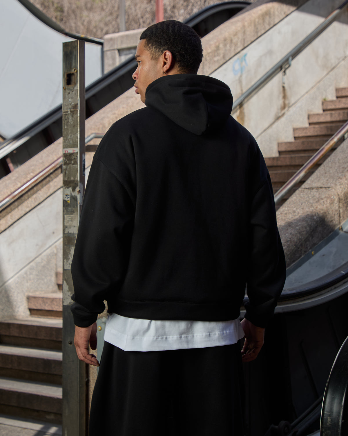 Hoodie Logo Metal Nera
