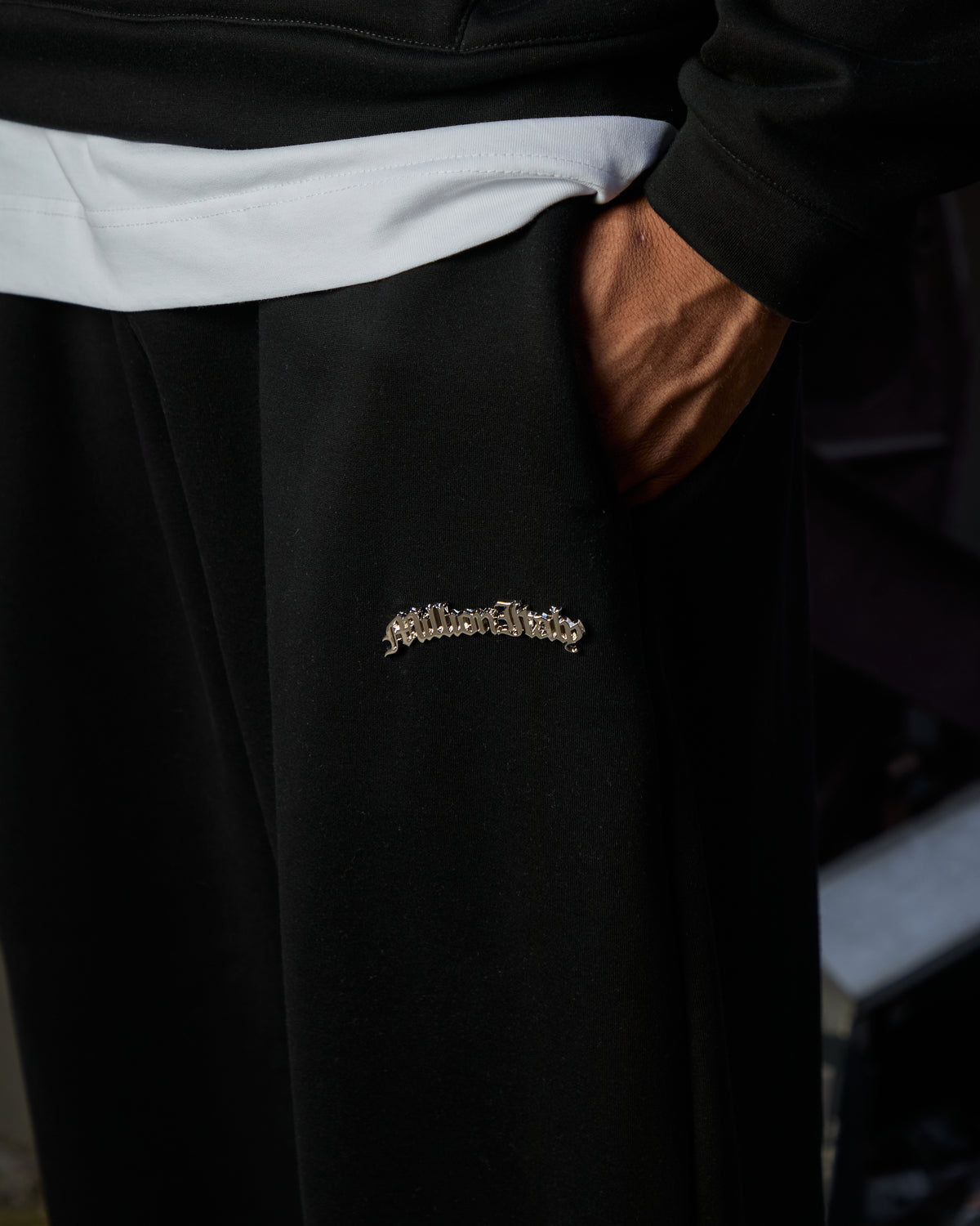 Baggy Logo Metal Nero