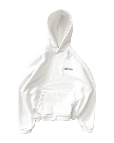 Hoodie Logo Metal Bianca