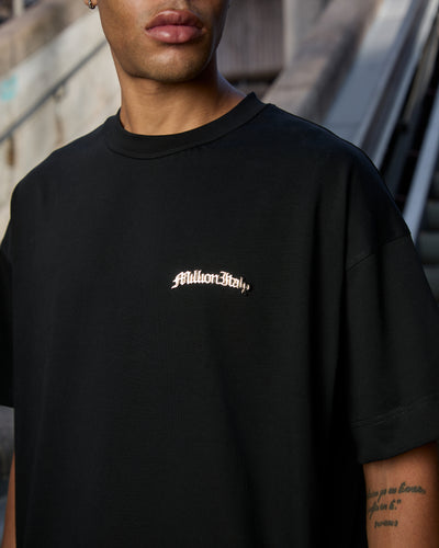 T-Shirt Logo Metal Nera