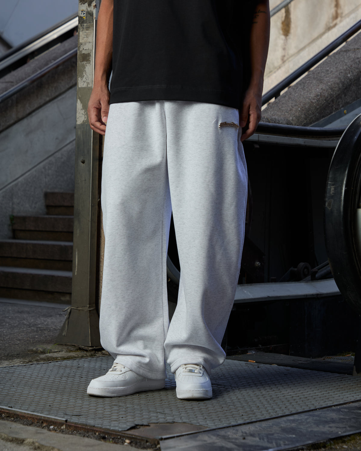 Baggy Logo Metal Grigio