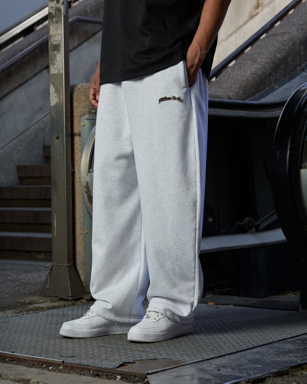 Baggy Logo Metal Grigio