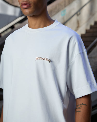 T-Shirt Logo Metal Bianca