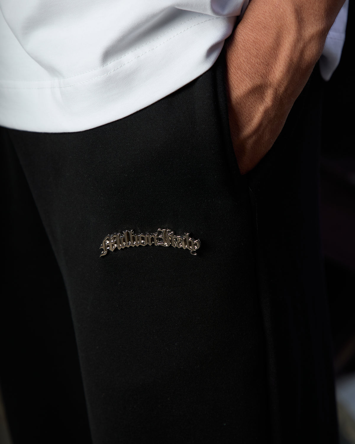 Joggers Logo Metal Nero
