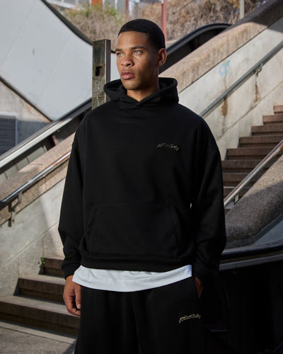Hoodie Logo Metal Nera